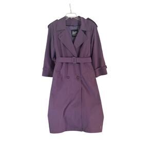 London Fog Women’s Vintage Trench Coat w/ Lining & Belt Size 8 Petite Y2K Preppy